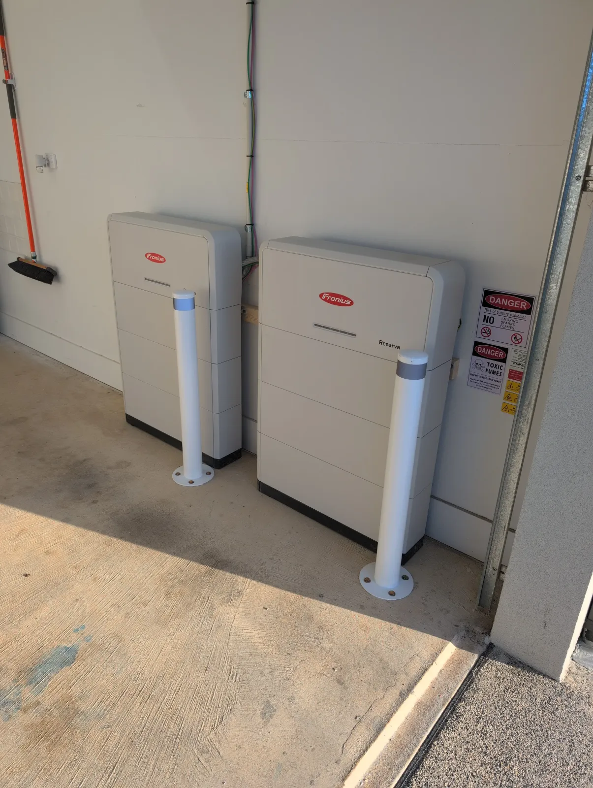 Two batteries, one garage