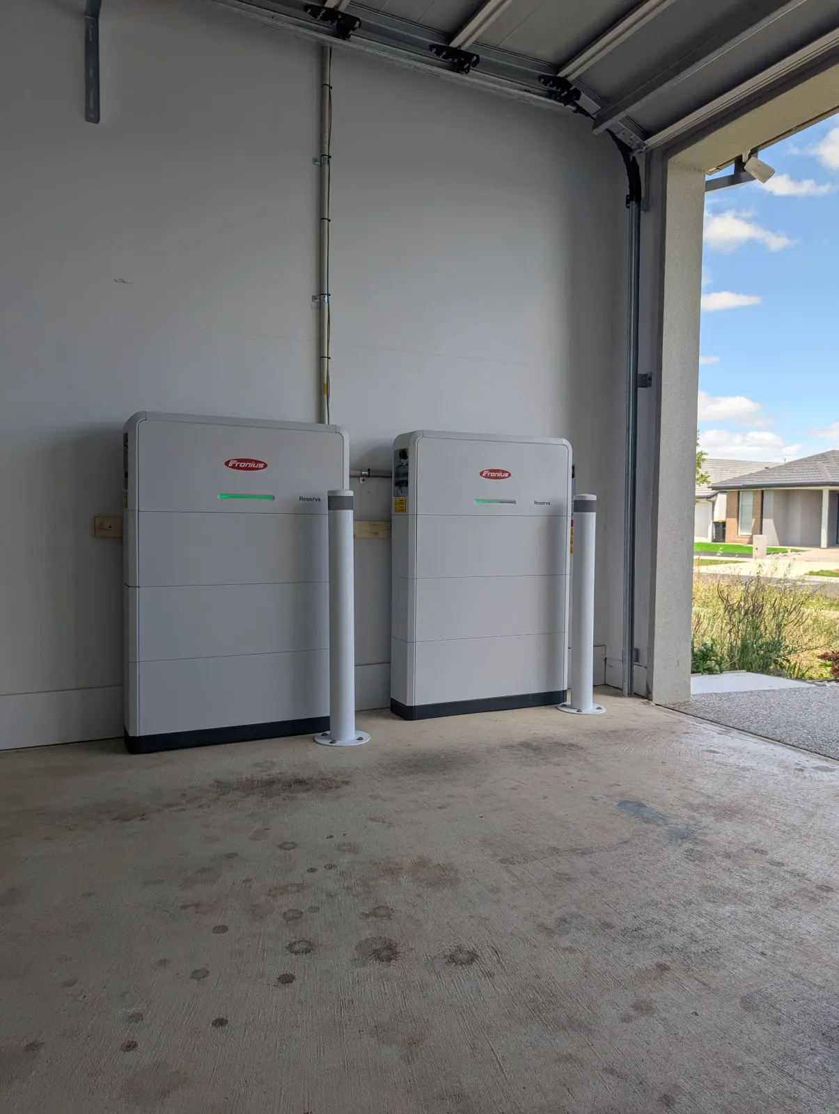 Two batteries, one garage