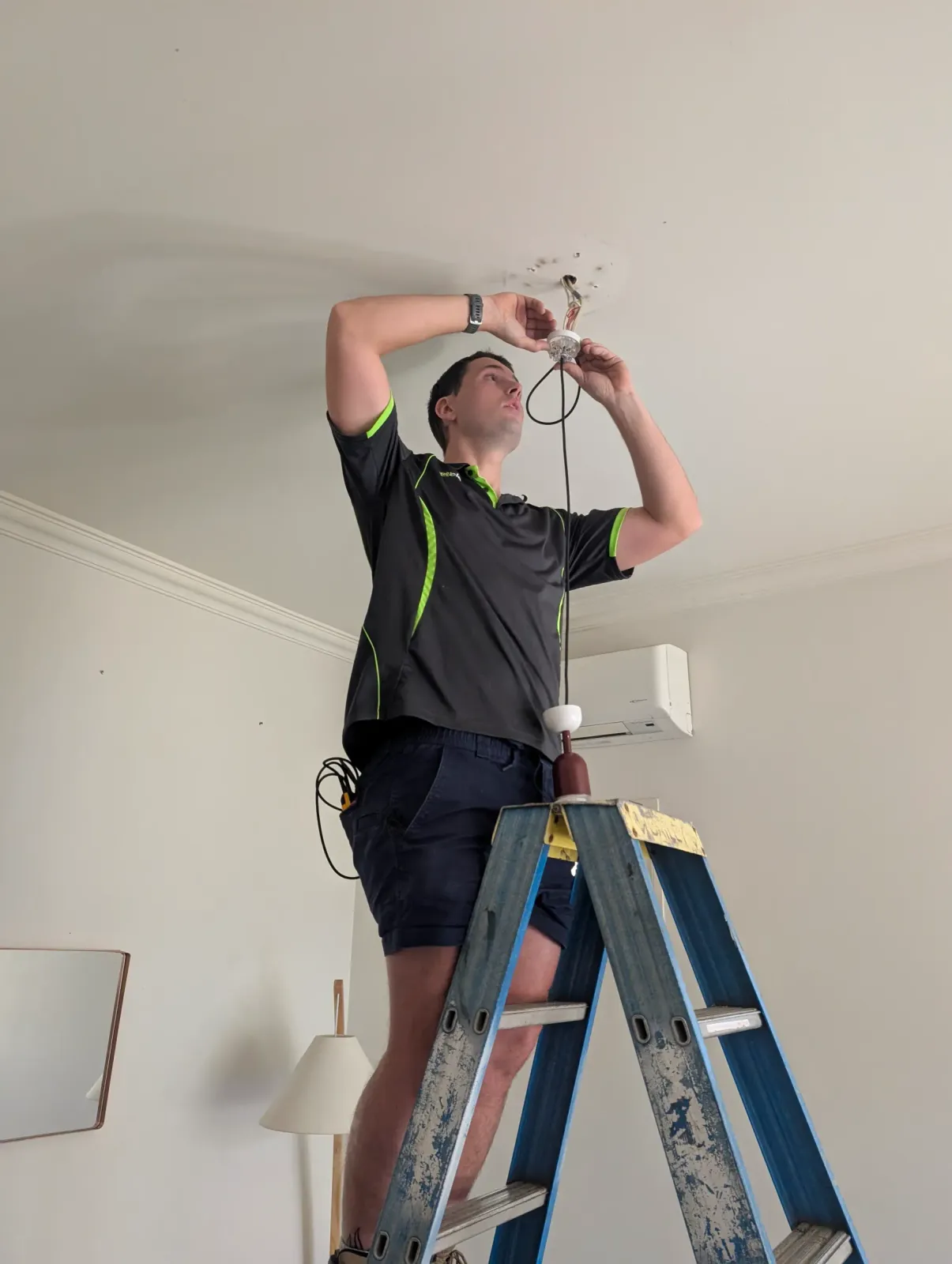 Downlight going in