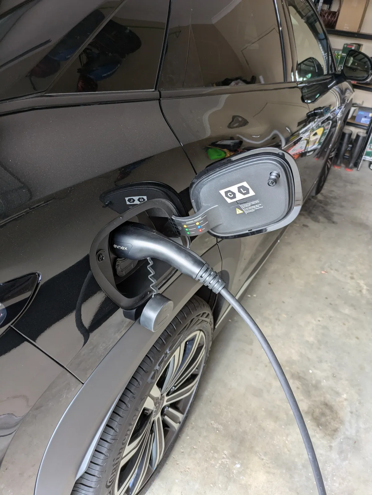 Plugged in and charging