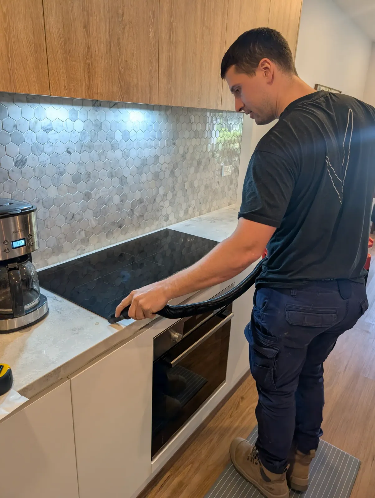 Induction cooktop going in